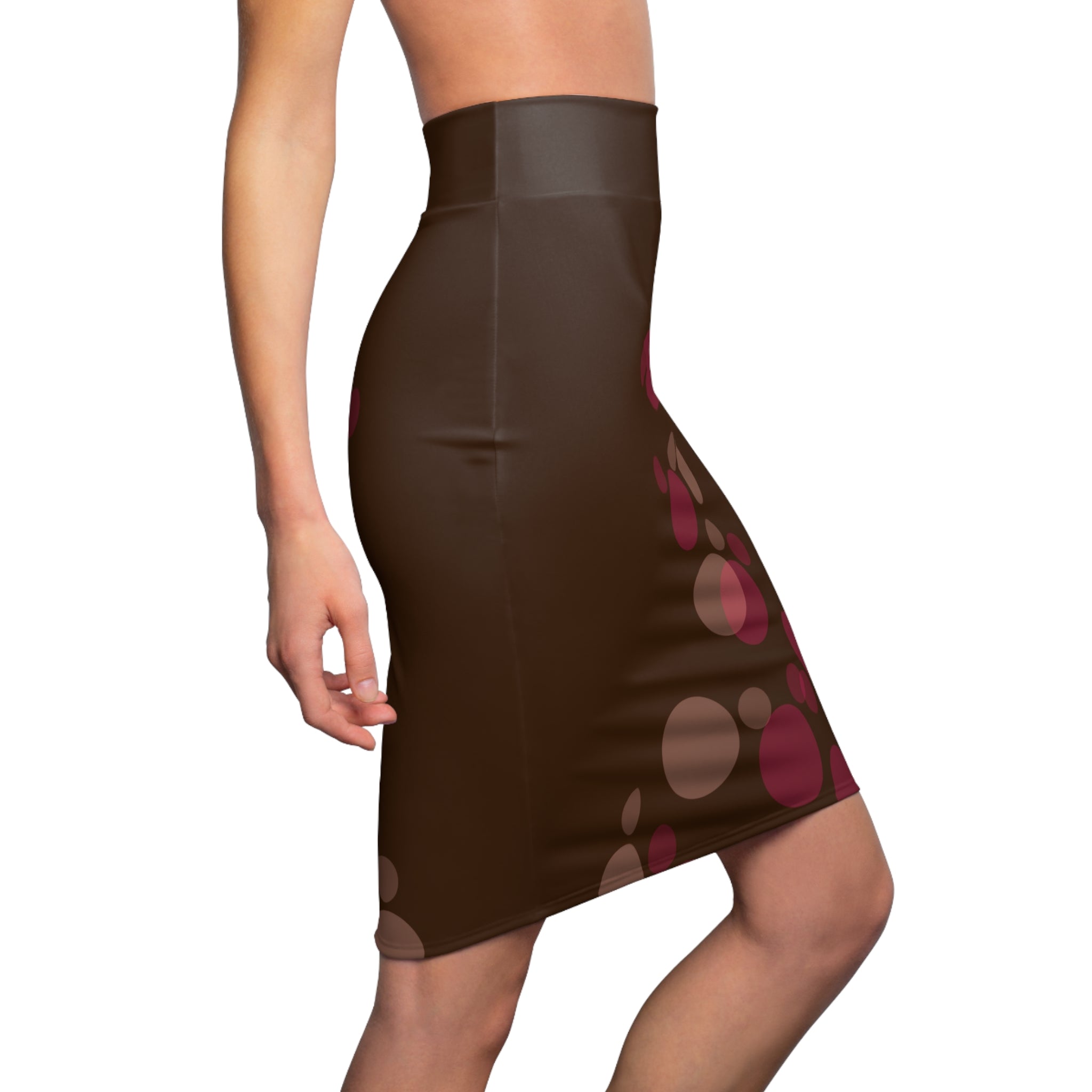 Women's Pencil Skirt | Retro Polka Dot Bodycon