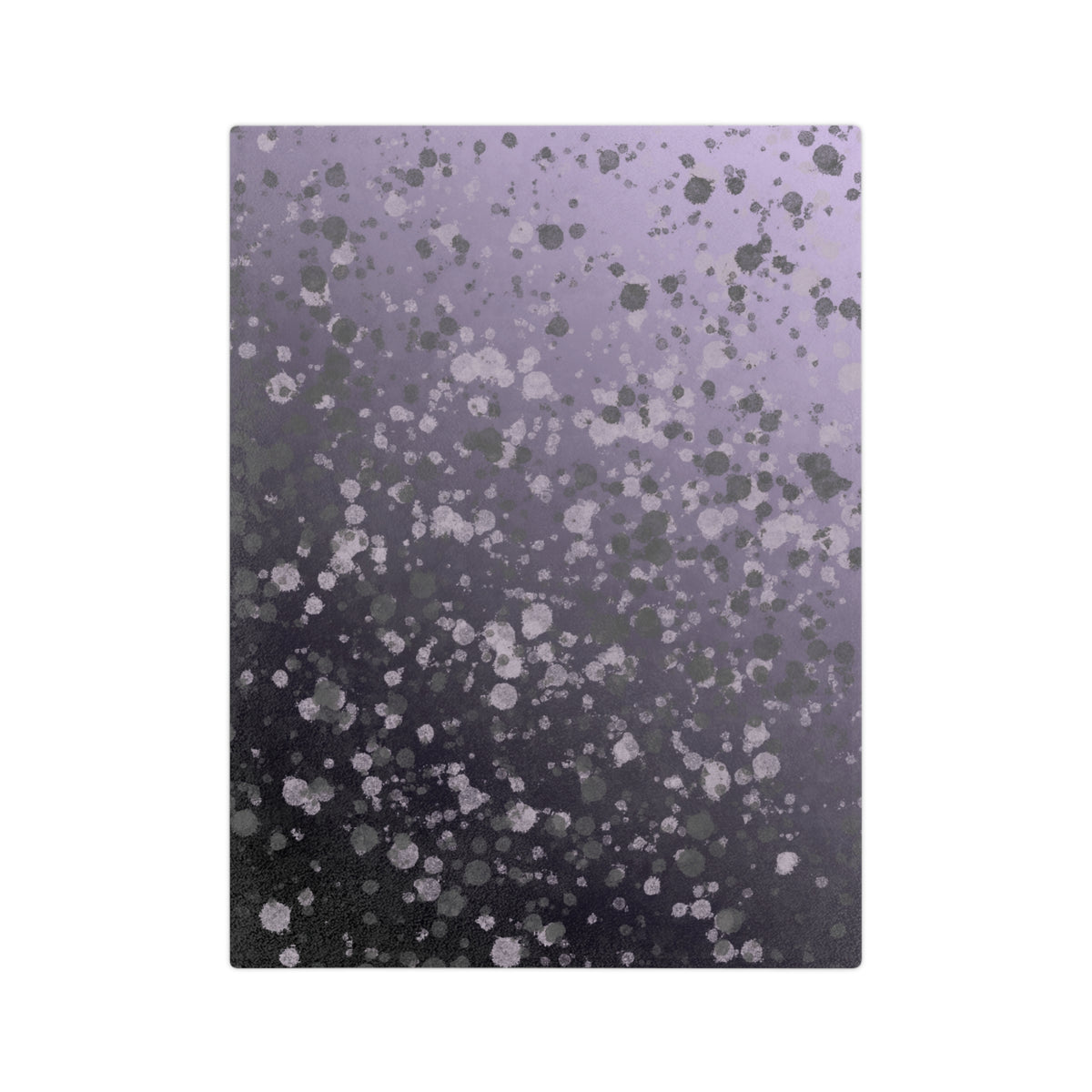 Soft Lavender Splatter Microfiber Throw