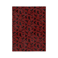 Crimson Dragons' Silhouettes Velveteen Throw