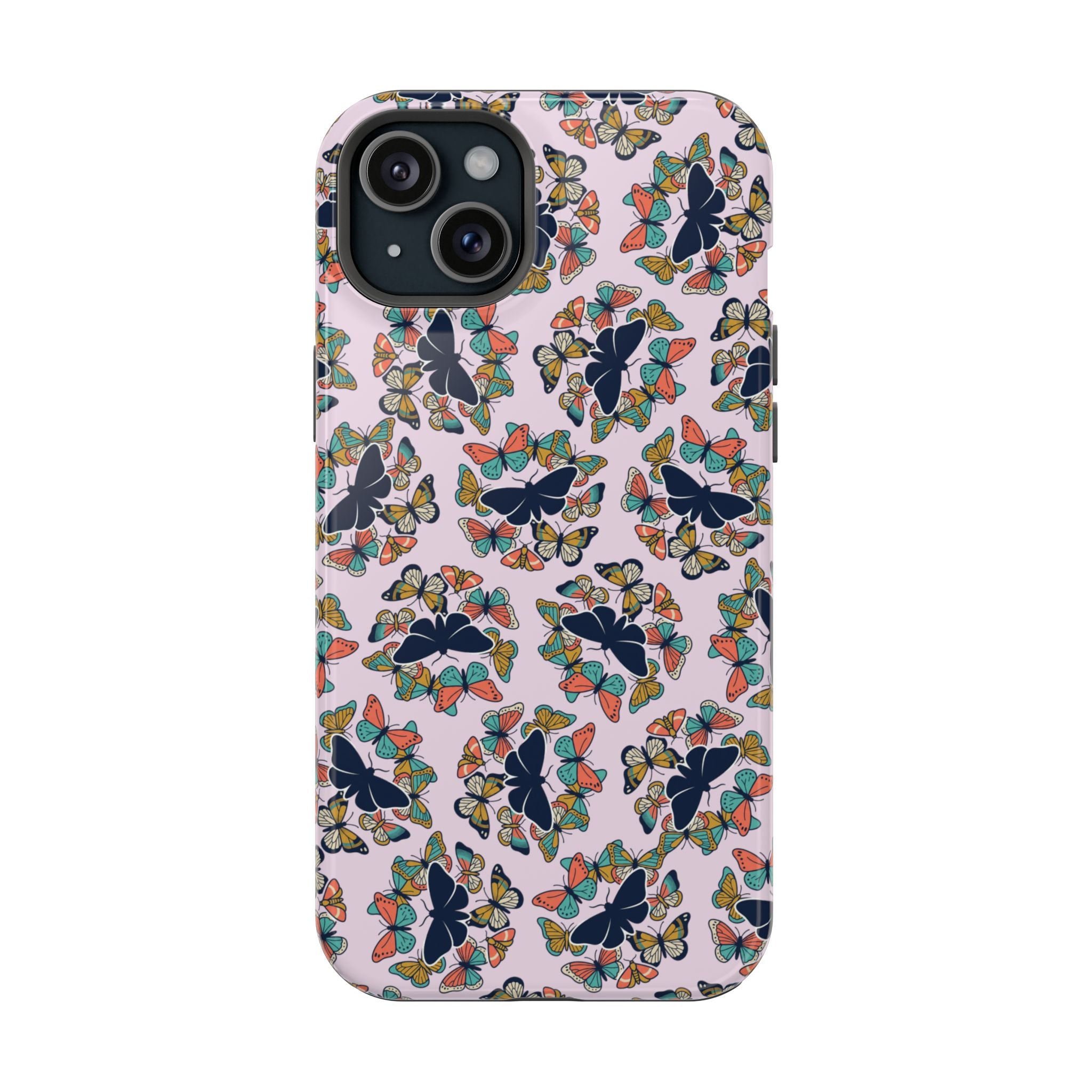 Phone Cases | Pastel Butterflies and Moths Pattern Magnetic Impact-Resistant Case