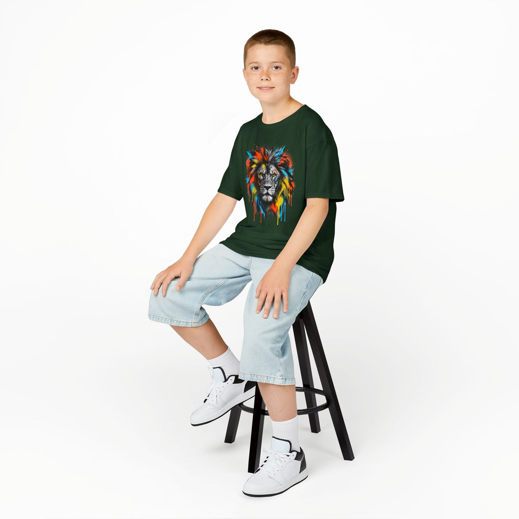 Lion Spirit Colorful Drip T-Shirt