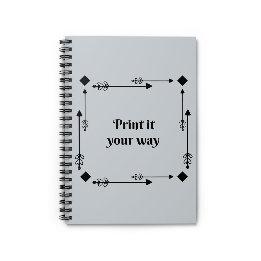 Journal | Decorative Arrow Frame Customizable Spiral Notebook