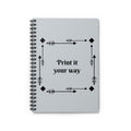 Journal | Decorative Arrow Frame Customizable Spiral Notebook