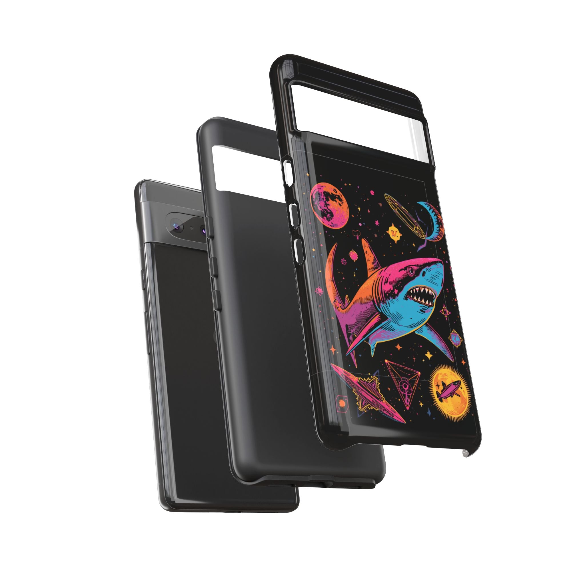 Phone Cases | Neon Space Shark Case