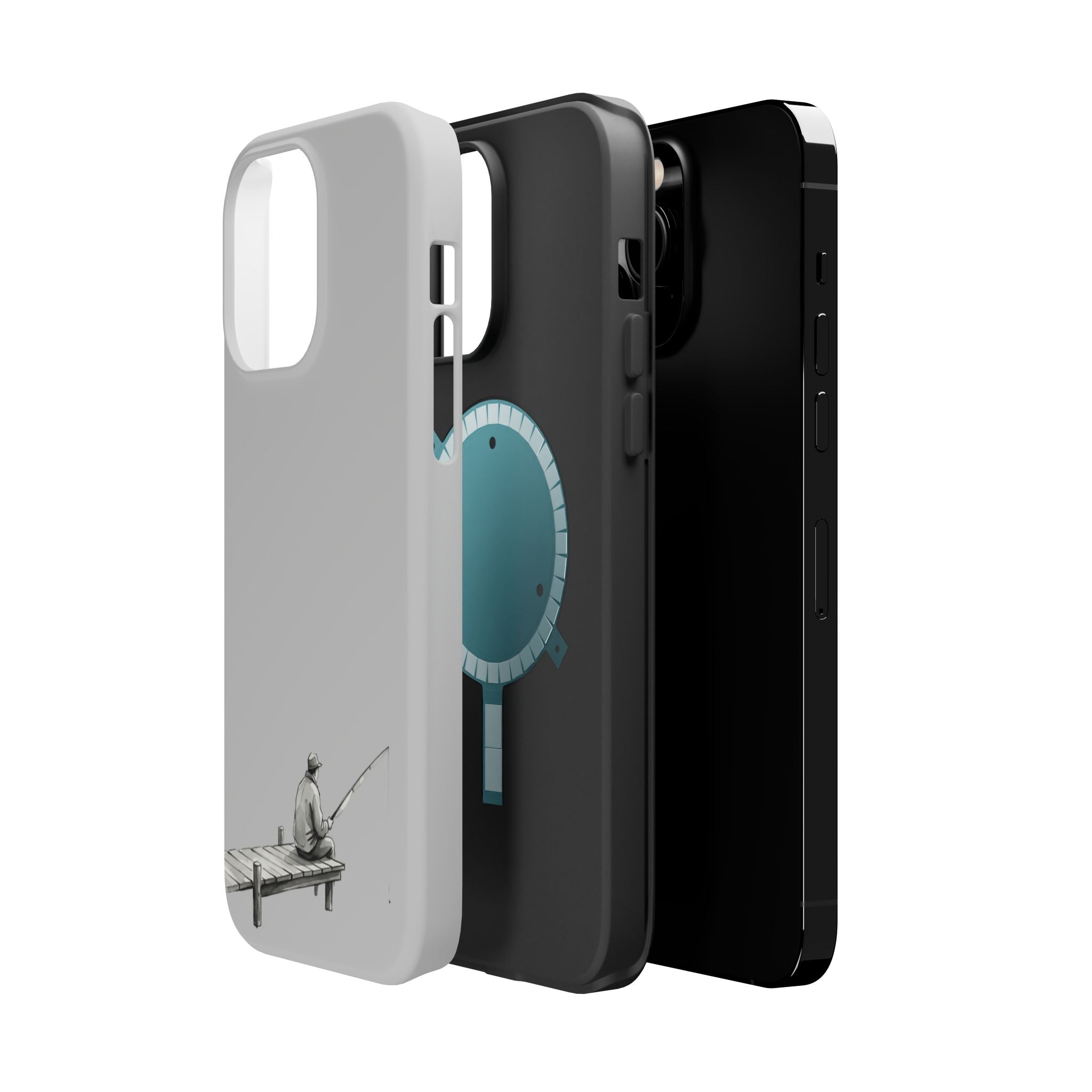 Phone Case | Fishing Dock Minimalist Magnetic Impact-Resistant Case