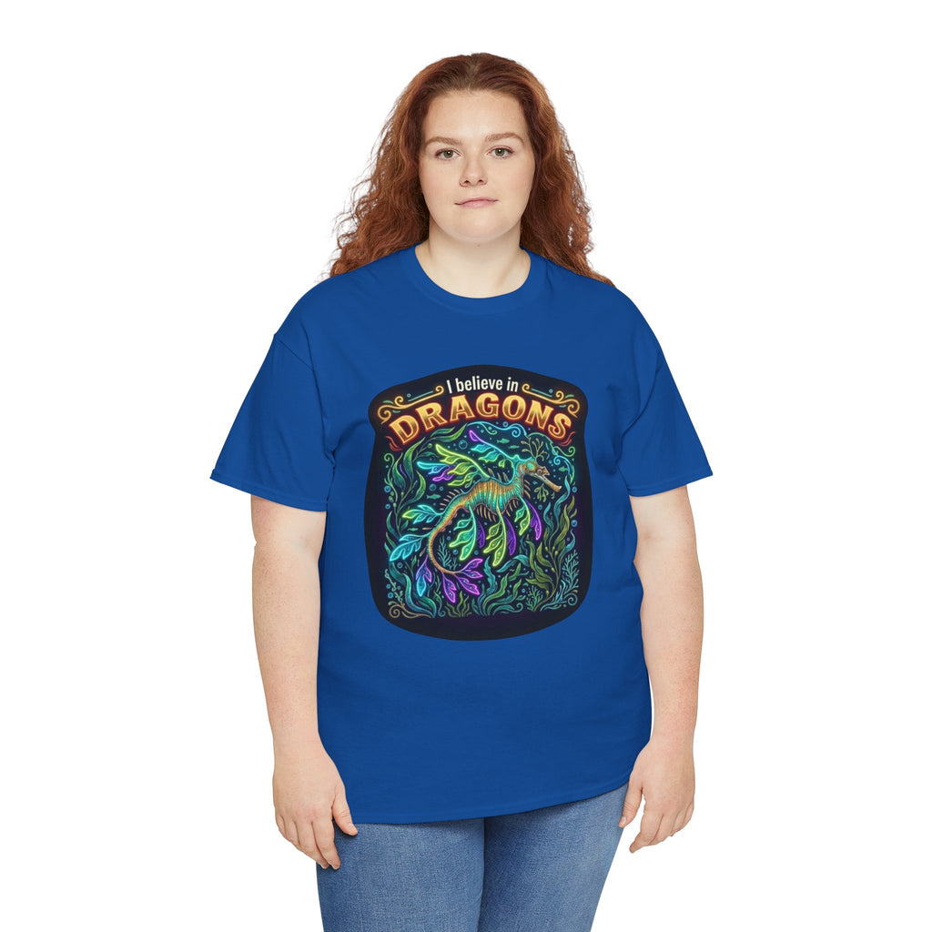 T-Shirt | 'I Believe in Dragons' Colorful Graphic Tee