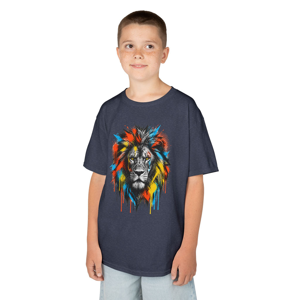 Lion Spirit Colorful Drip T-Shirt