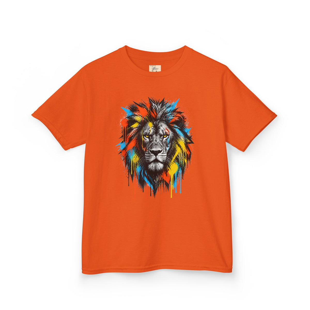 Lion Spirit Colorful Drip T-Shirt