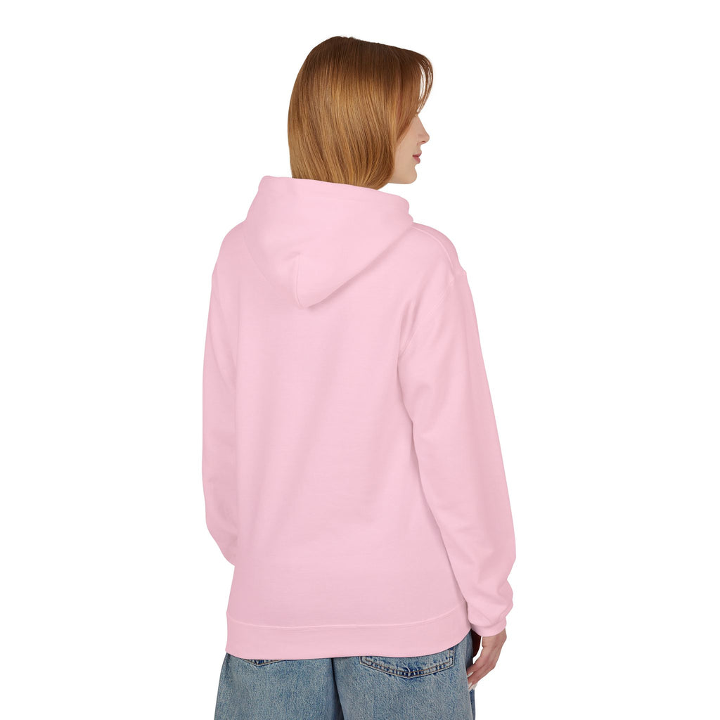 'Mom Life Hustle' Retro Hoodie | Delicate Line Illustration of a Mother & Baby
