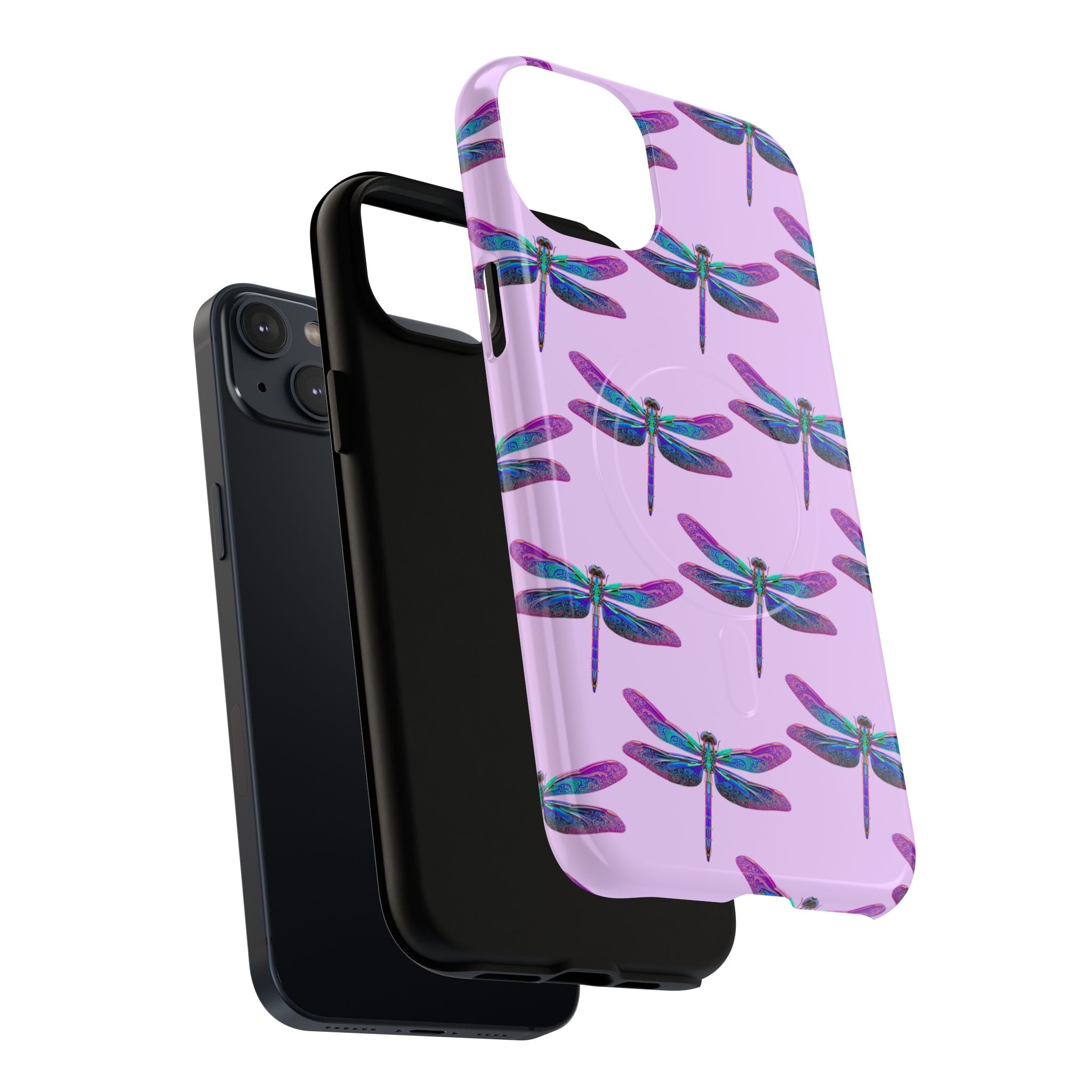 Phone Case | Blue Purple Dragonfly Tough Magnetic Case