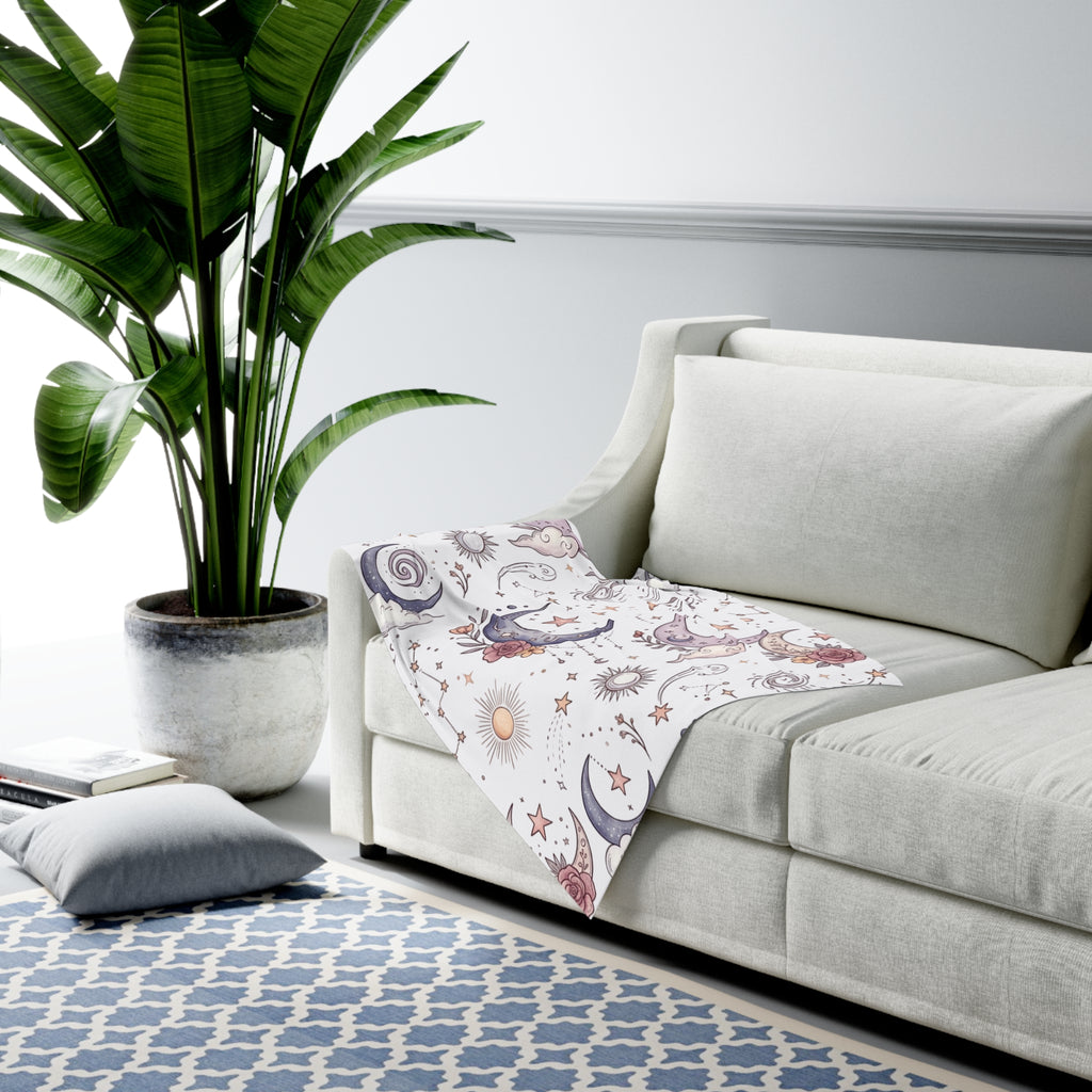 Baby Swaddle Blanket | Dreamy Floral Night Sky Swaddle