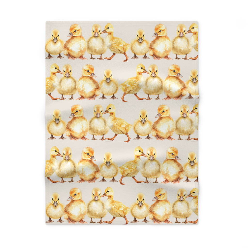 Baby Blanket | Yellow Duckling Soft Fleece Nursery Blanket for Newborns & Toddlers