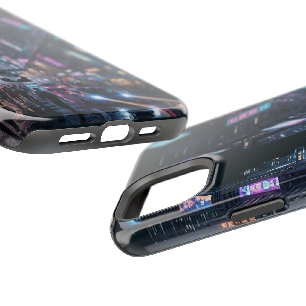 Phone Case | Cyberpunk City Magnetic Impact-Resistant Phone Cover