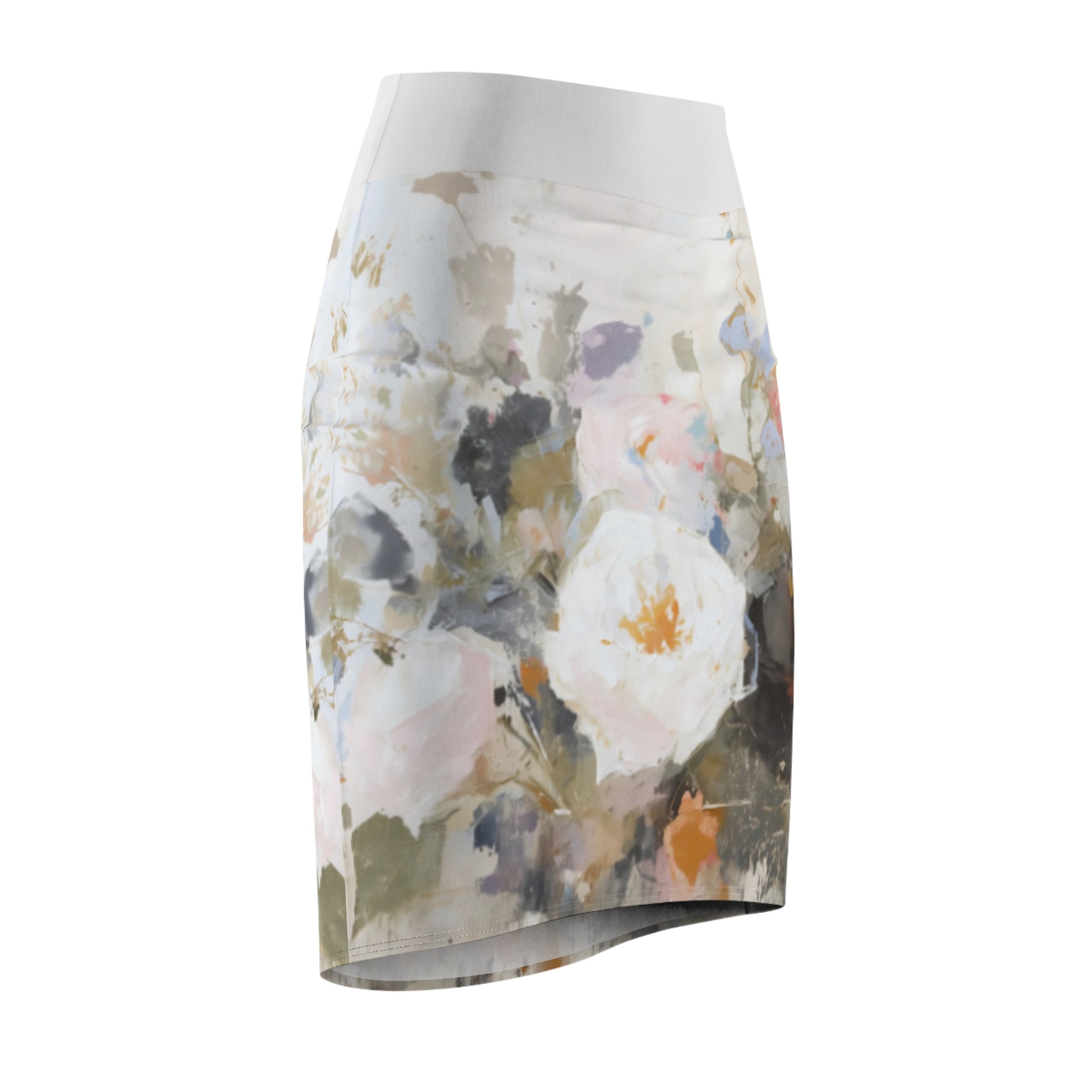 Women's Pencil Skirt | Soft Pastel Garden Skirt