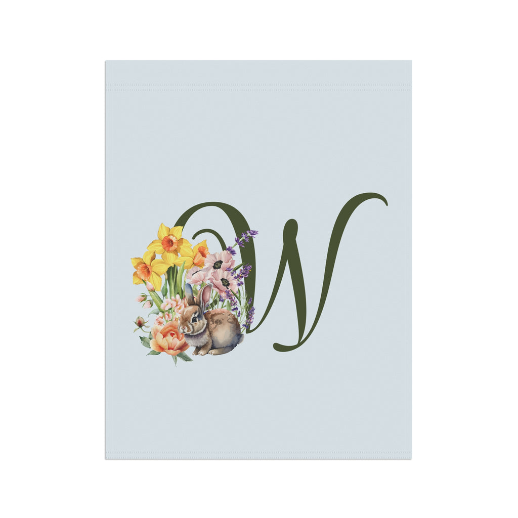 Monogram W Garden Flag