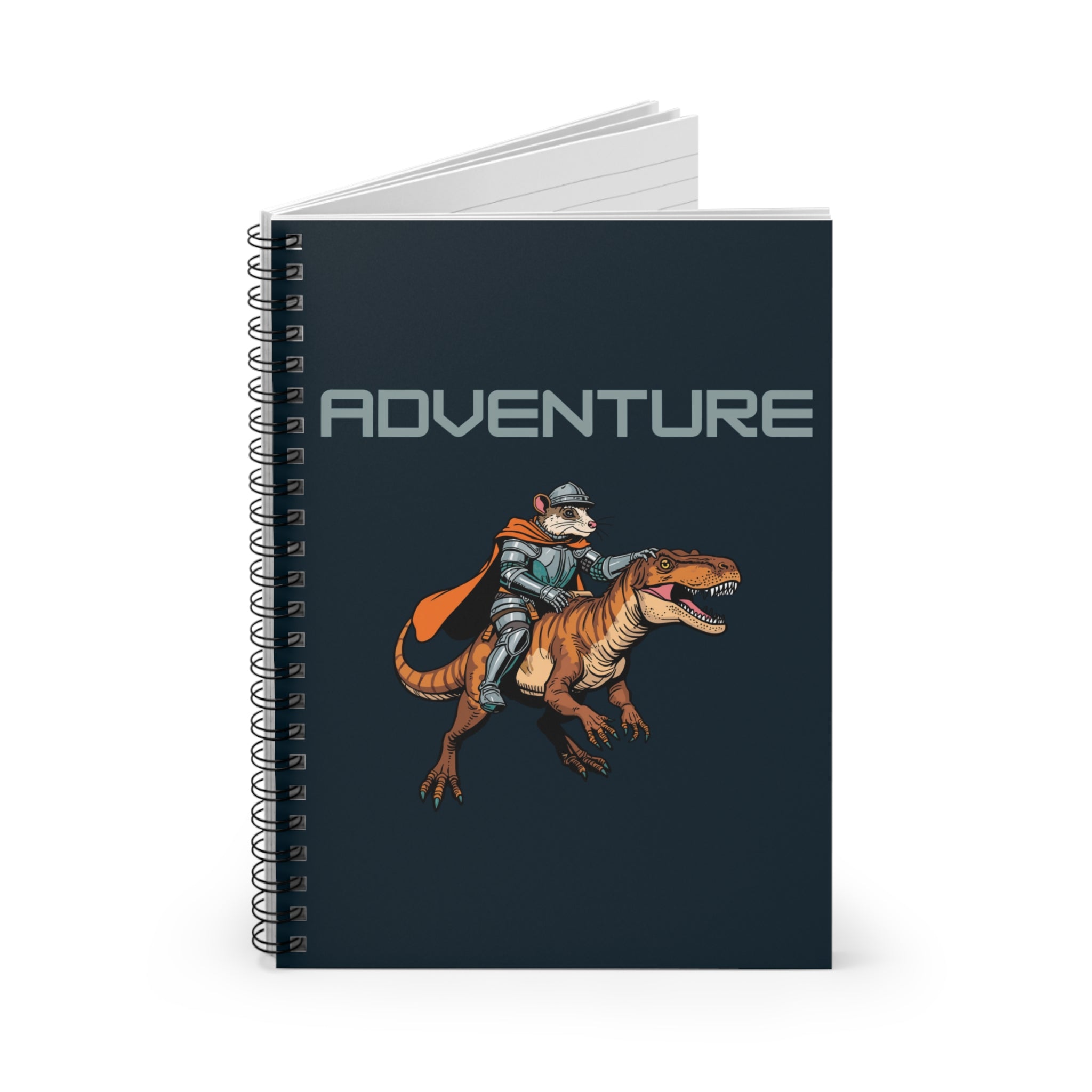 Journal | Adventure Knight Riding T-Rex Spiral Notebook