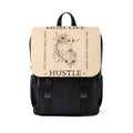 Mom Life Hustle Floral Line Art Logo Backpack