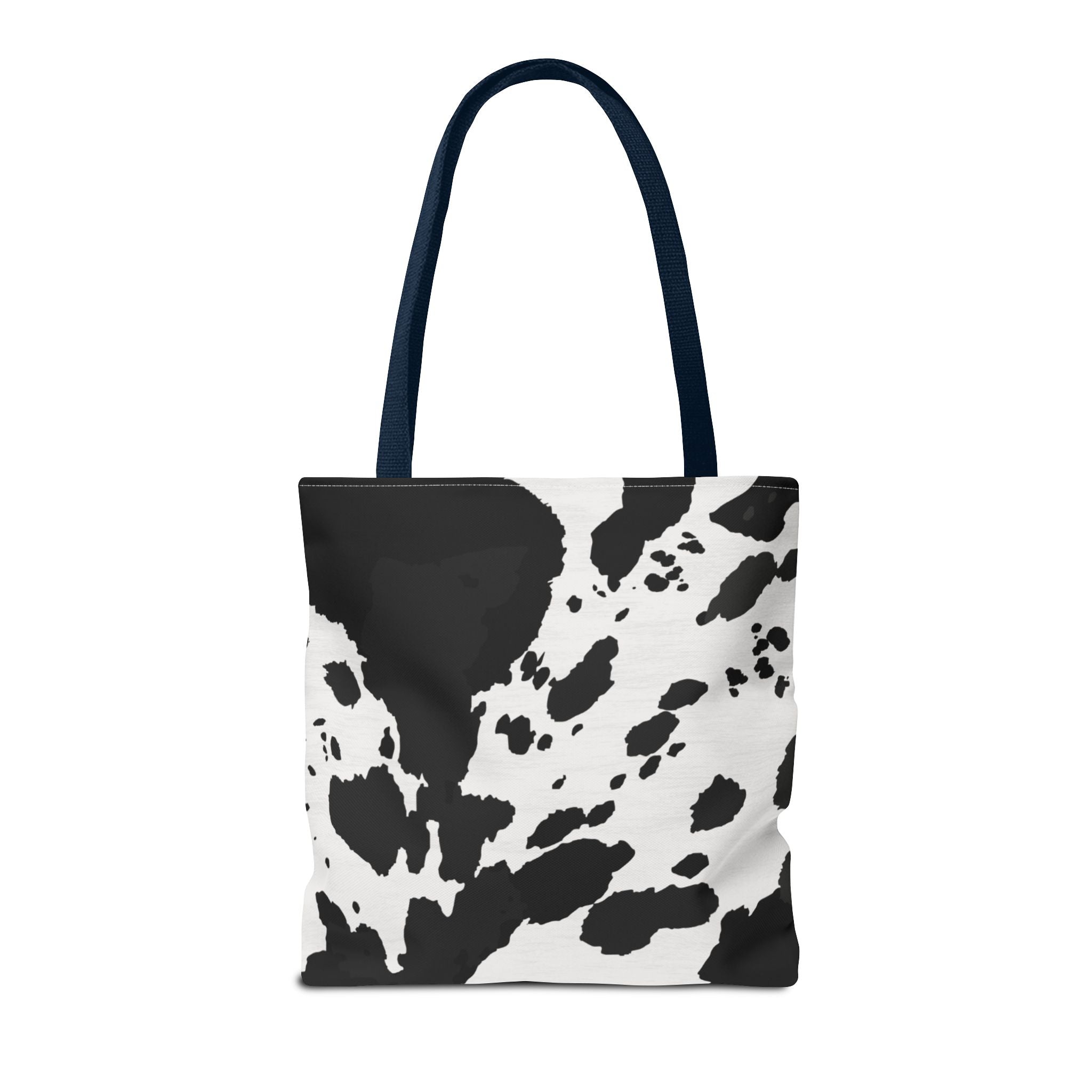 Tote Bag | Black & White Cow Print Patterned Shoulder Tote