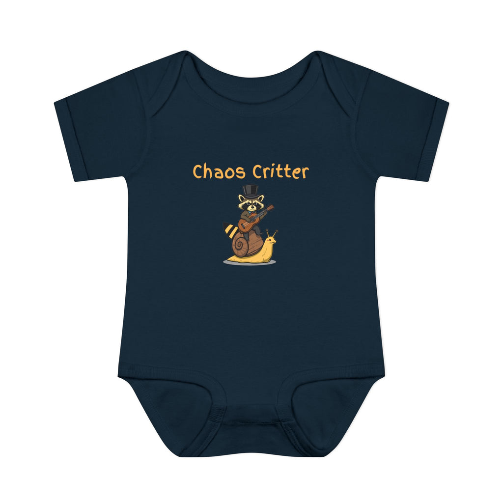Baby Bodysuit | 'Chaos Critter' Playful Racoon Baby Onesie