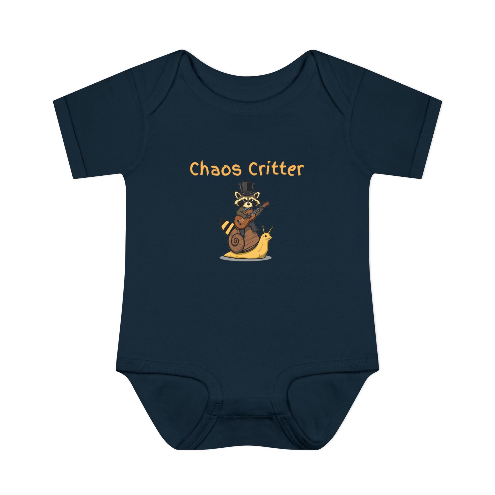 Baby Bodysuit | 'Chaos Critter' Playful Racoon Baby Onesie