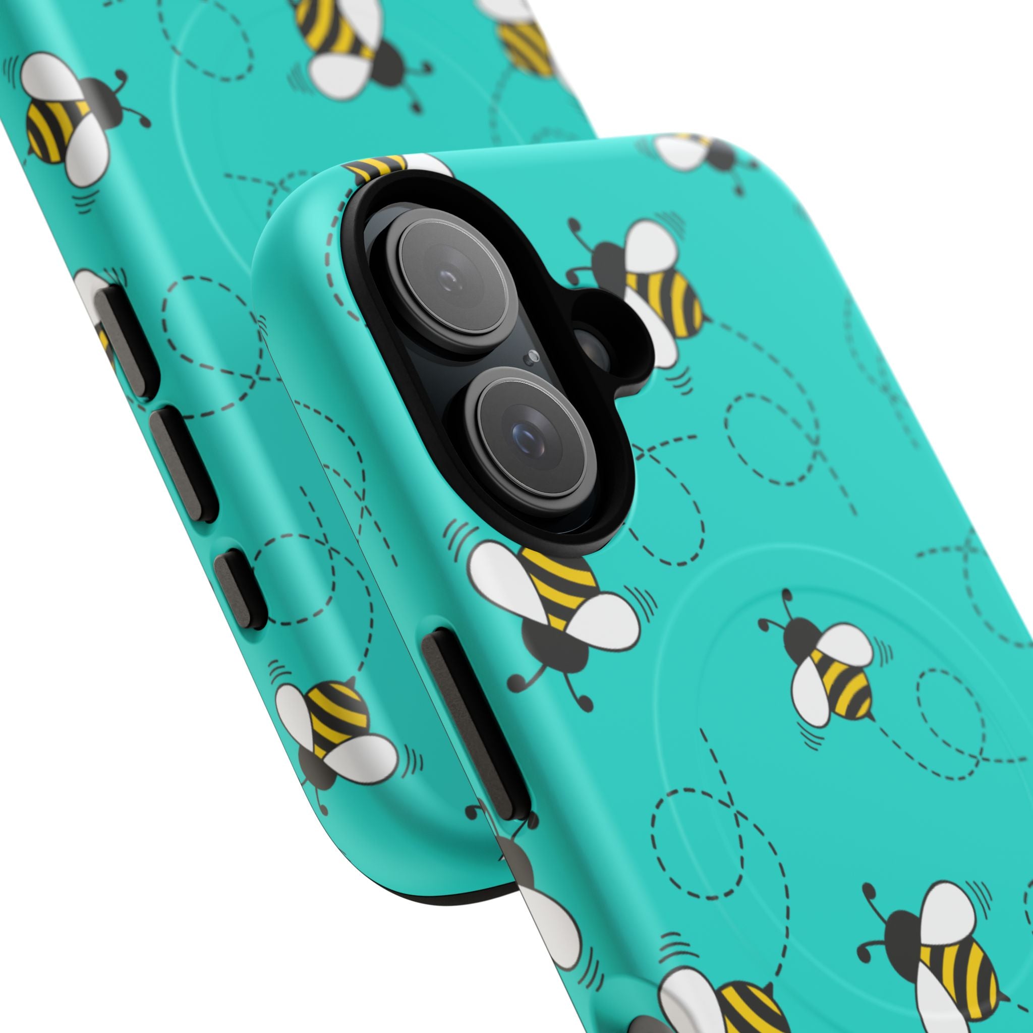 Phone Case | Cute Turquoise Bumblebee Tough Magnetic Phone Case