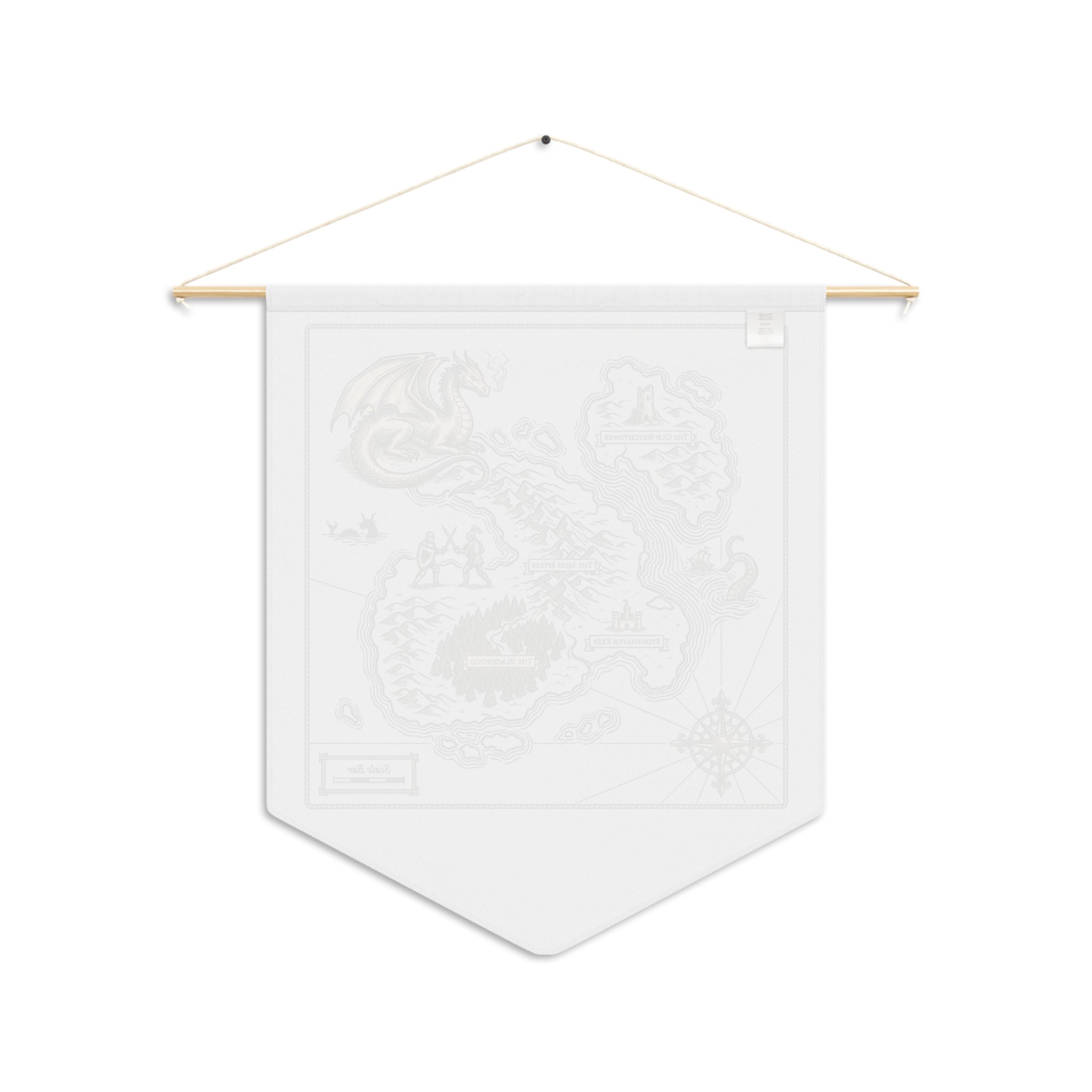 Pennant Banner | Fantasy Map — Dragon Island Wall Art