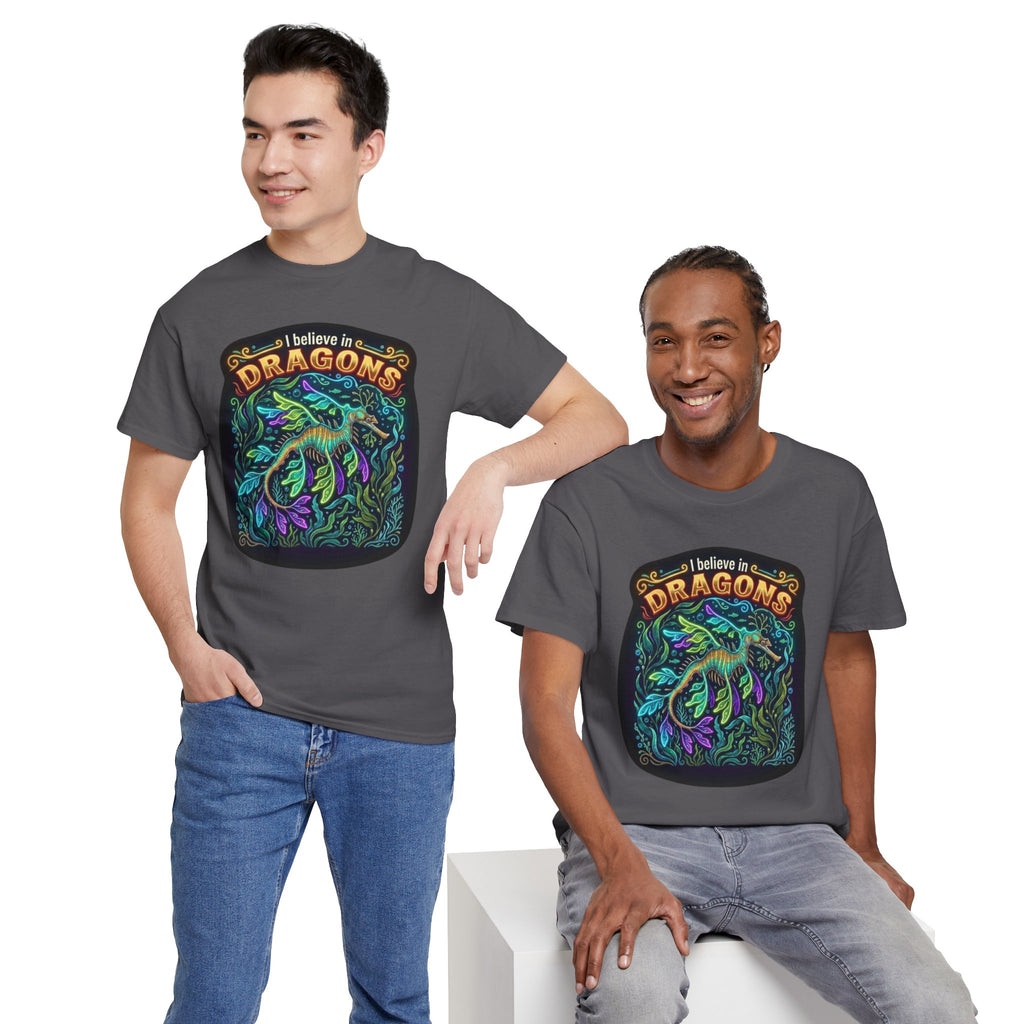 T-Shirt | 'I Believe in Dragons' Colorful Graphic Tee