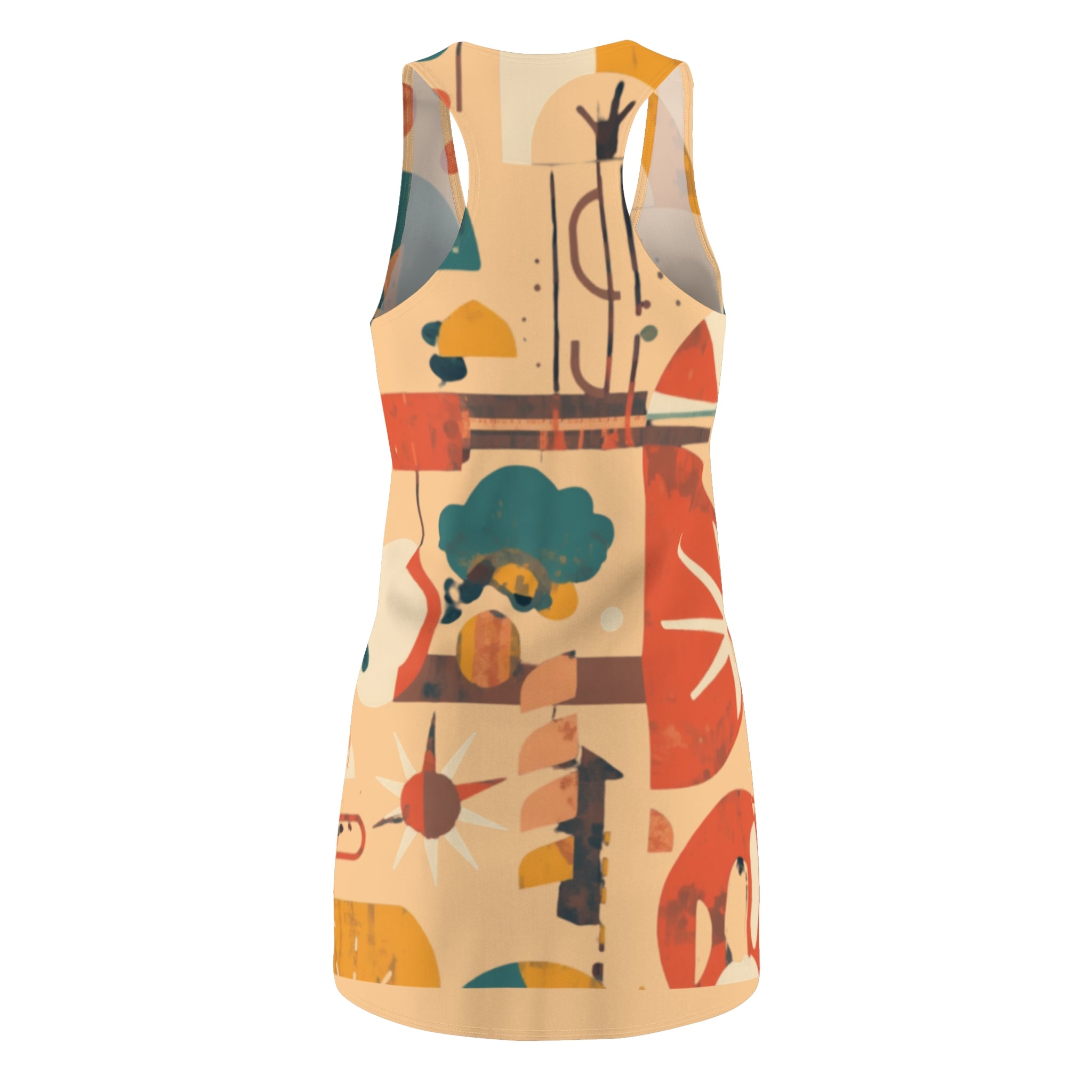 Women's Racerback Dress | Abstract Art Summer Dress