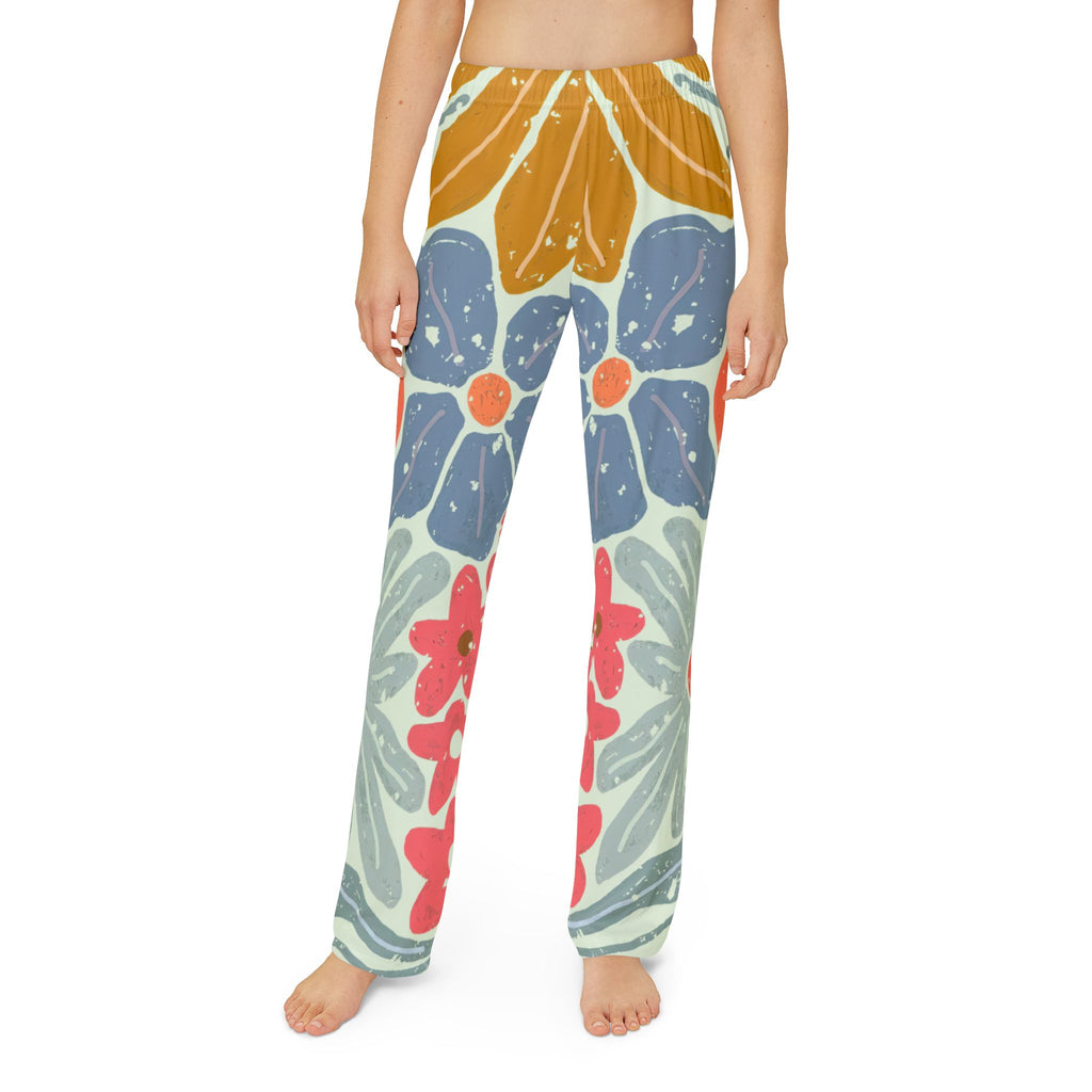 Children & Youth Pajamas | Colorful Retro Flower Print Lounge Pants