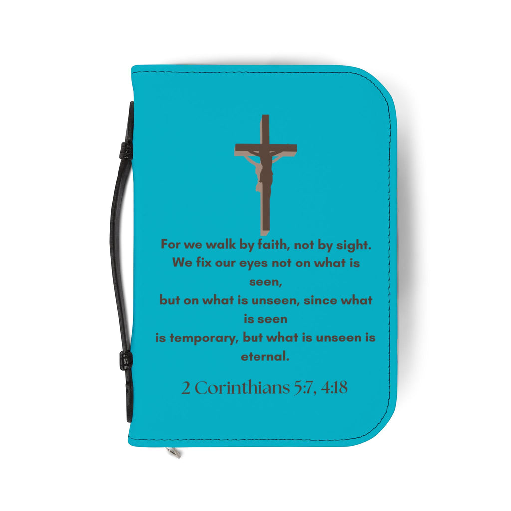 Bible Cover | Zippered Bible Case 2 Corinthians 5:7