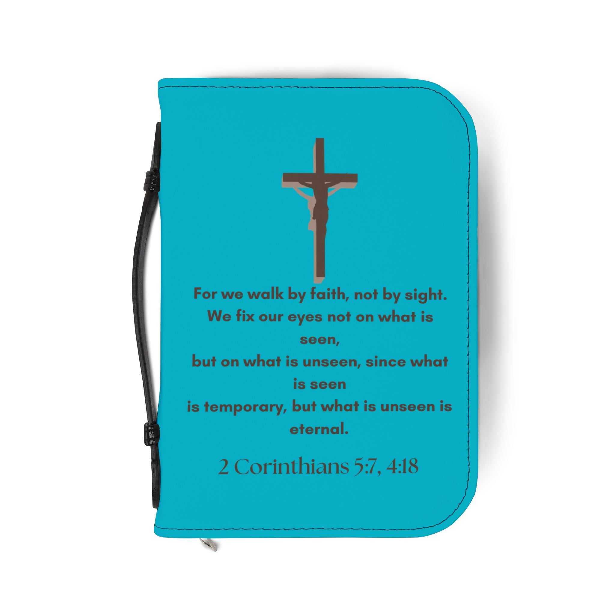 Bible Cover | Zippered Bible Case 2 Corinthians 5:7