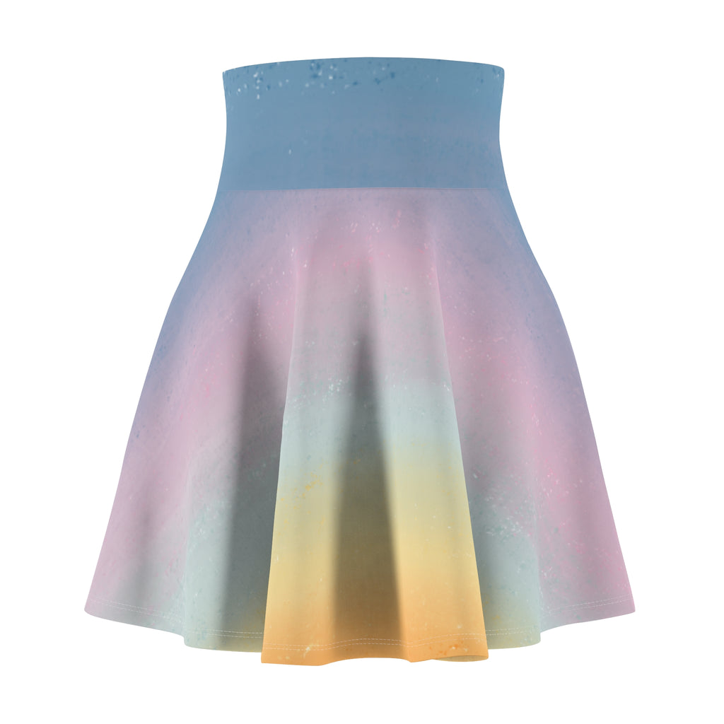 Women's Skater Skirt | Soft Pastel Ombre Skirt