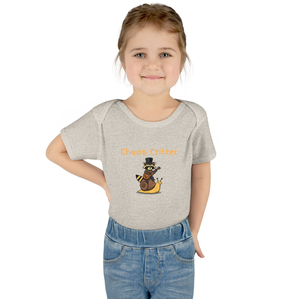 Baby Bodysuit | 'Chaos Critter' Playful Racoon Baby Onesie