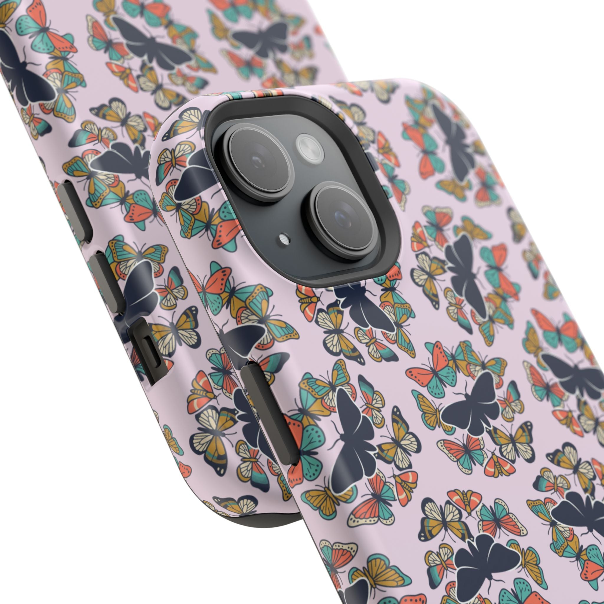 Phone Cases | Pastel Butterflies and Moths Pattern Magnetic Impact-Resistant Case