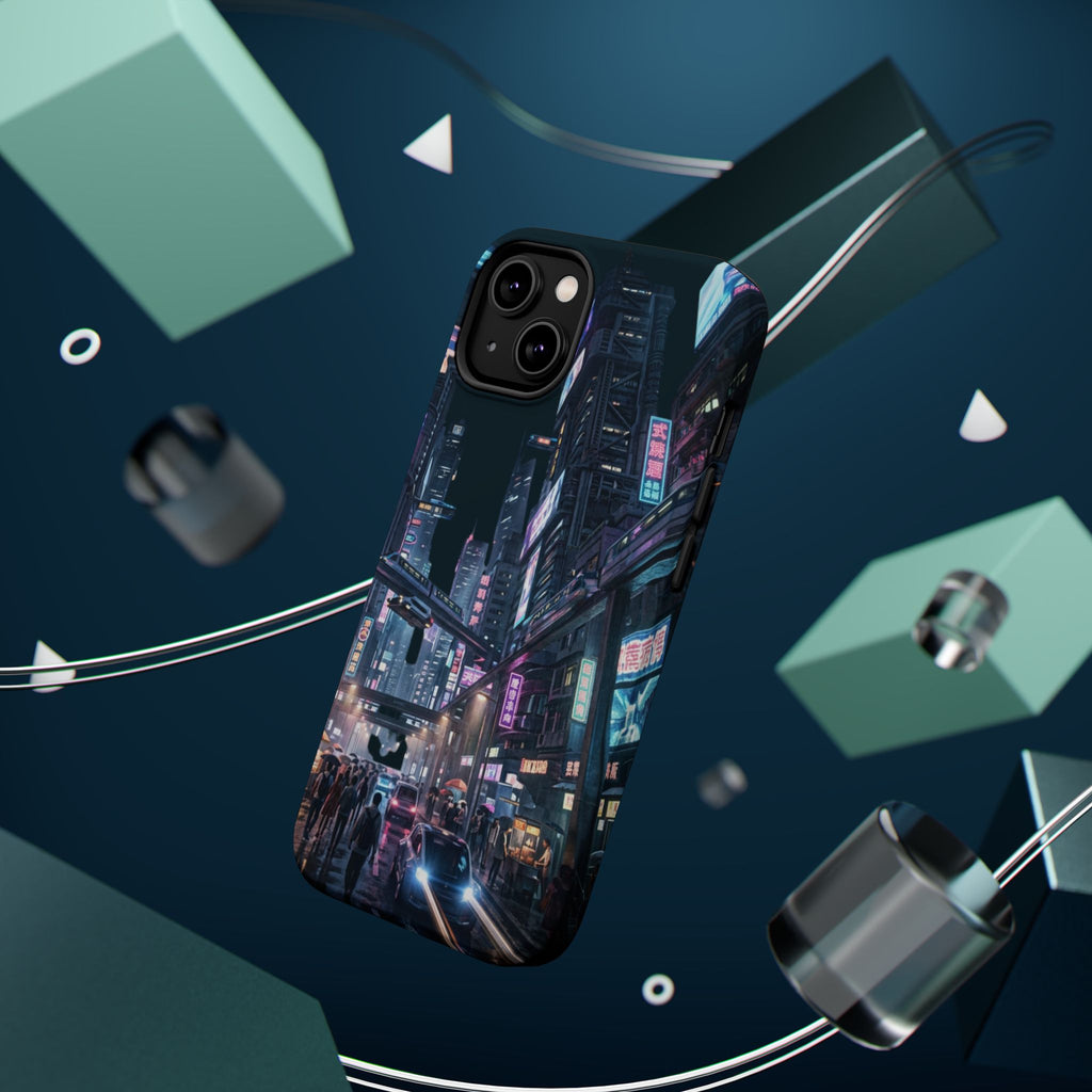 Phone Case | Cyberpunk City Magnetic Impact-Resistant Phone Cover