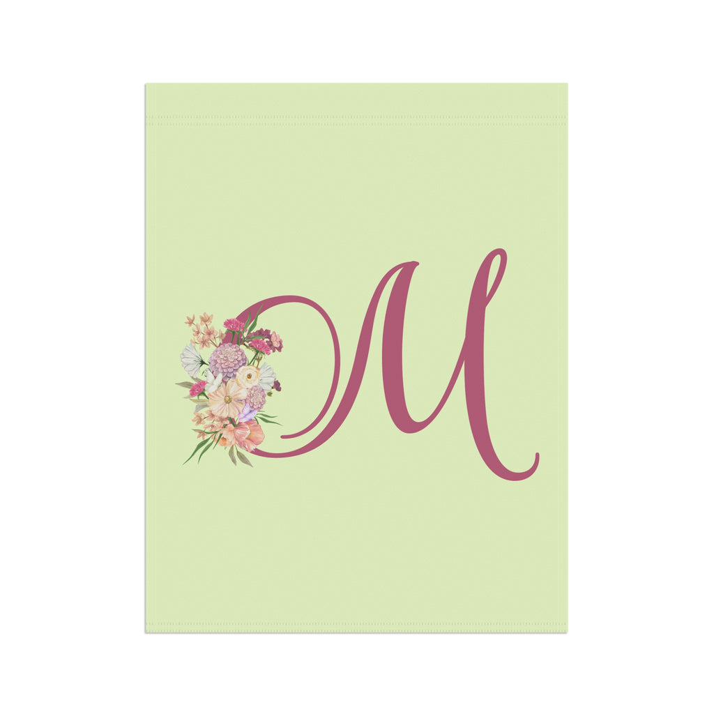 Monogram M Garden Flag