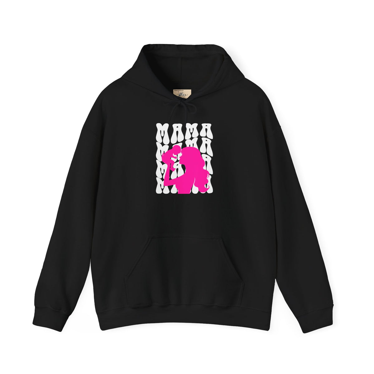 Pink "Mama" & Baby Silhouette Hoodie