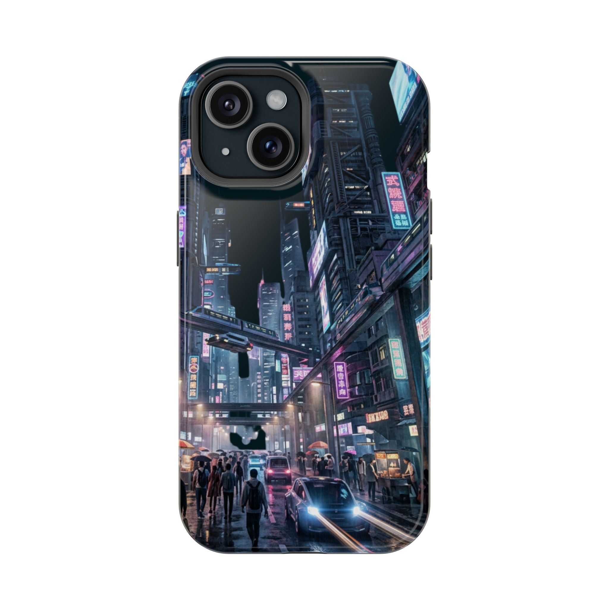 Phone Case | Cyberpunk City Magnetic Impact-Resistant Phone Cover