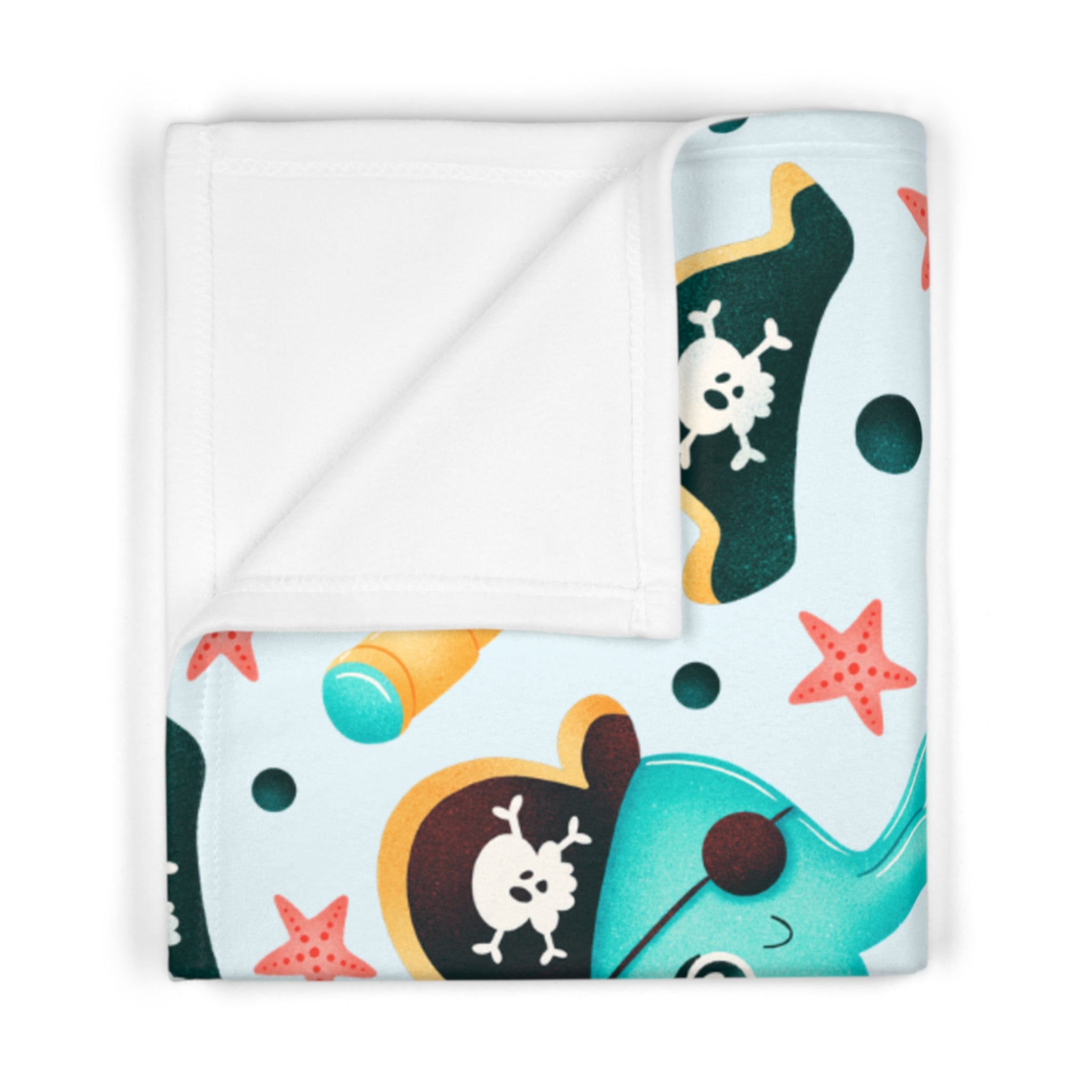 Baby Blanket | Soft Fleece Pirate Octopus Infant Throw for Nursery