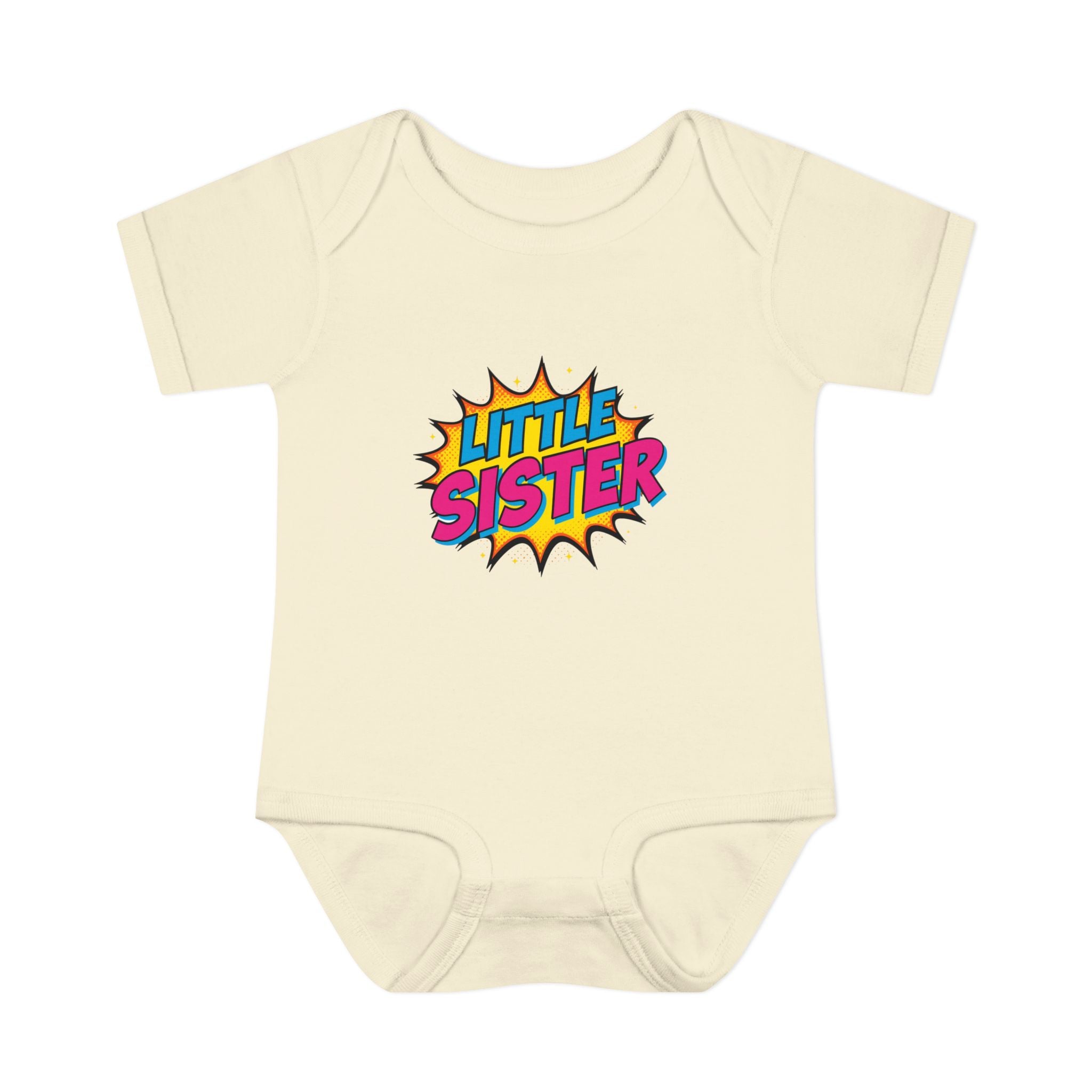 Baby Bodysuit | 'Little Sister' Comic Pop Art Infant Onesie