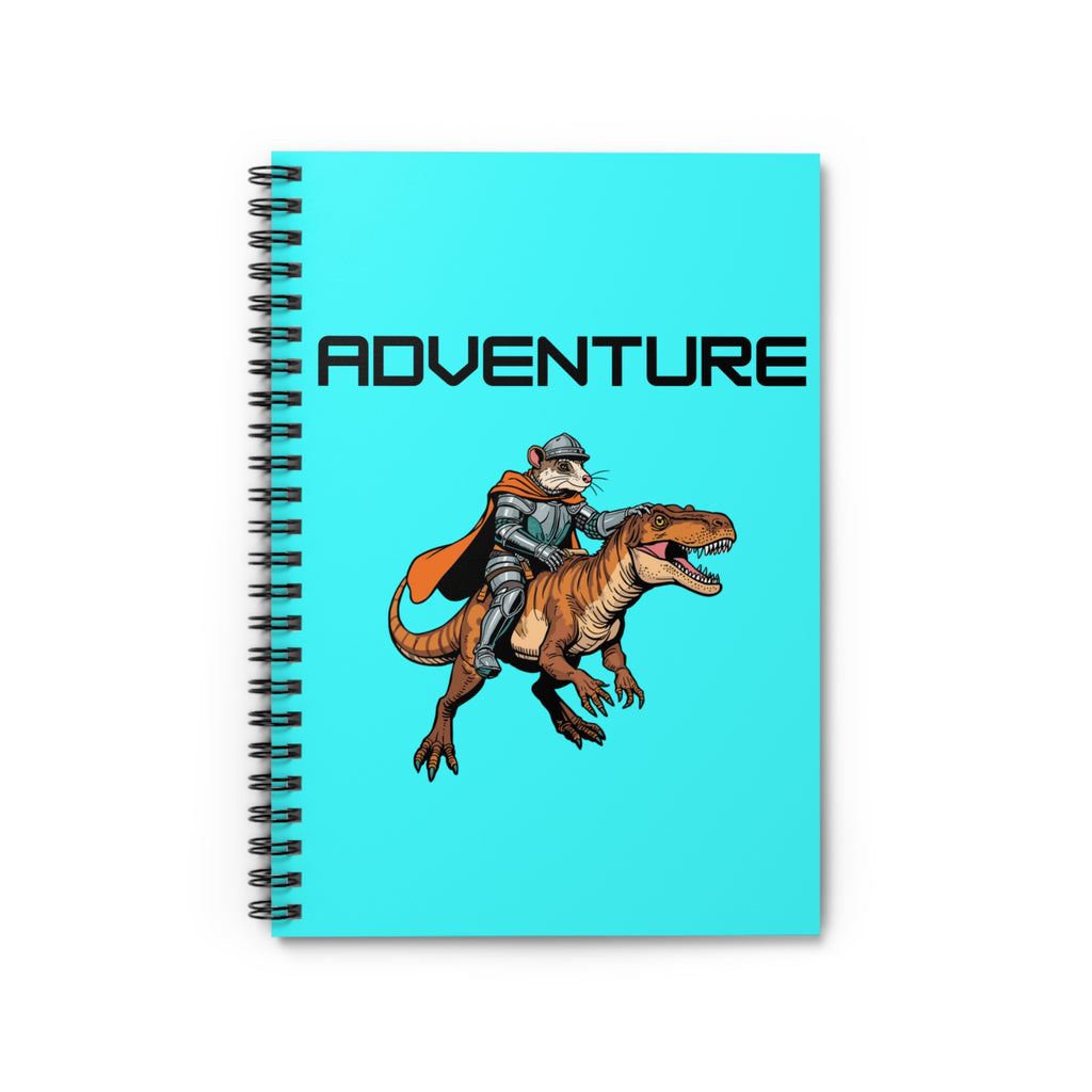 Journal | Bright Adventure Knight Riding T-Rex Spiral Notebook