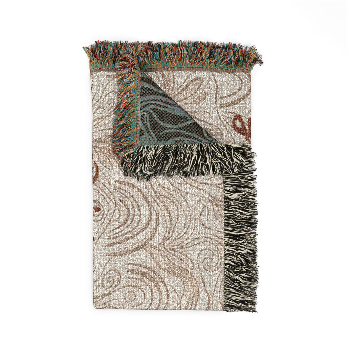 Customizable Woven Floral Throw
