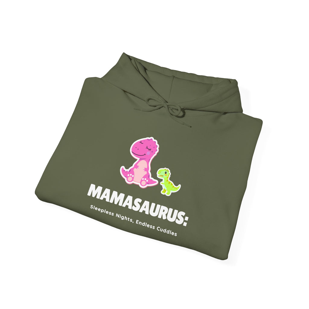 Pink Mama Dino with Baby Hoodie