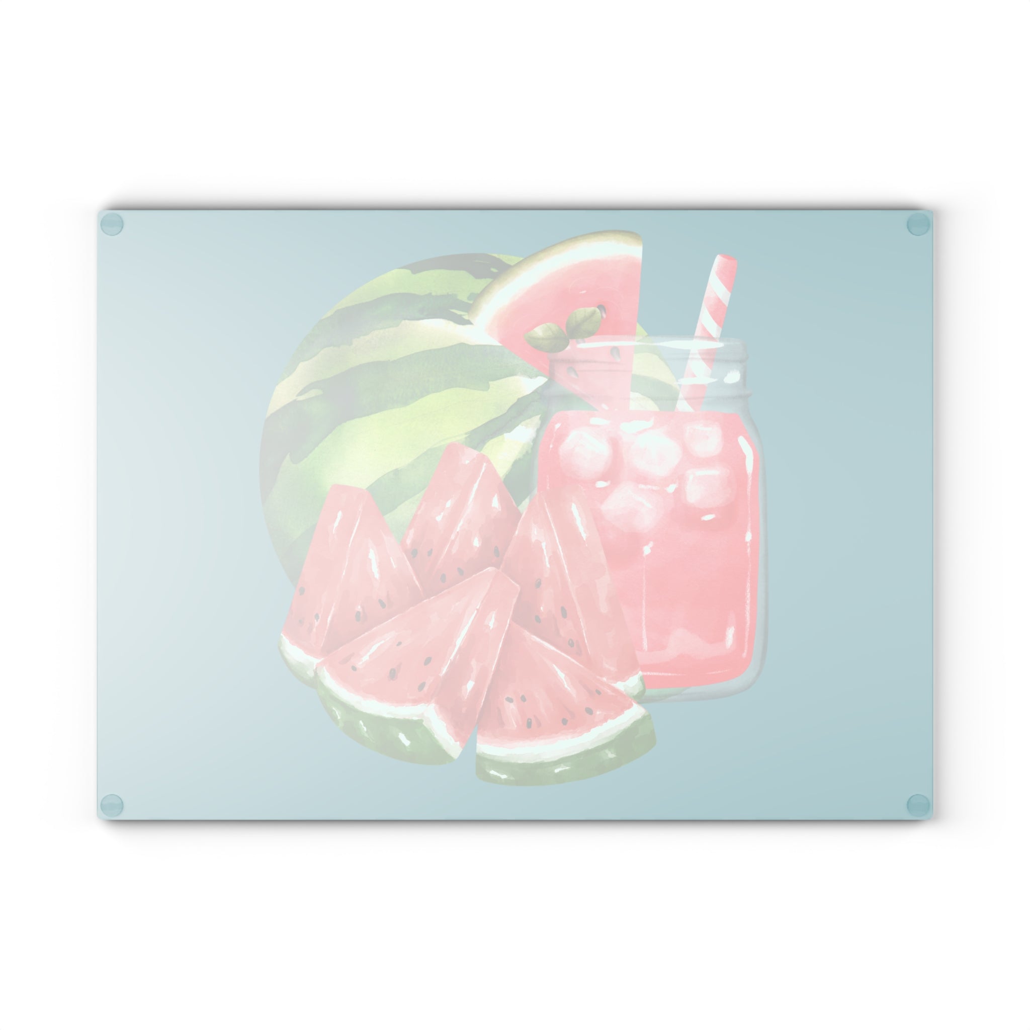 Glass Cutting Board | Watermelon Kitchen Decor