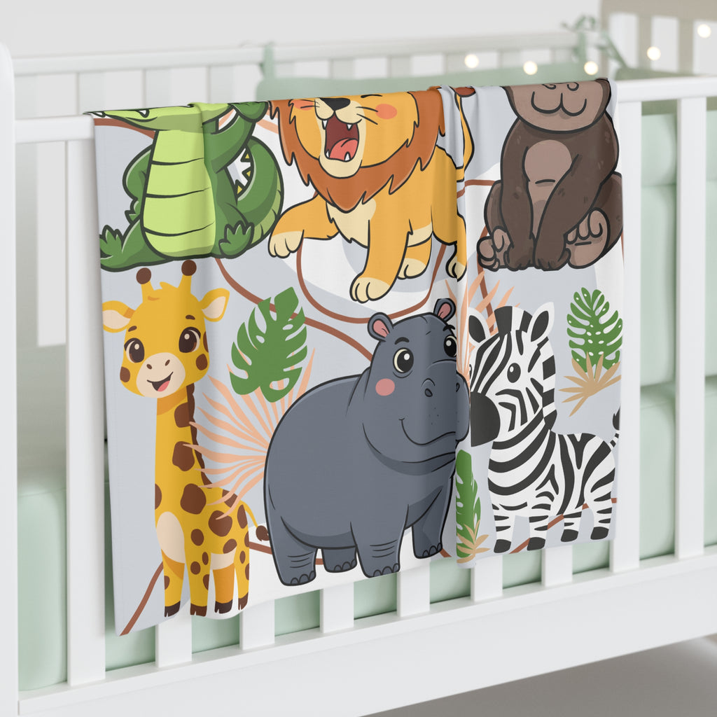 Baby Swaddle Blanket | Cute Safari Jungle Animals