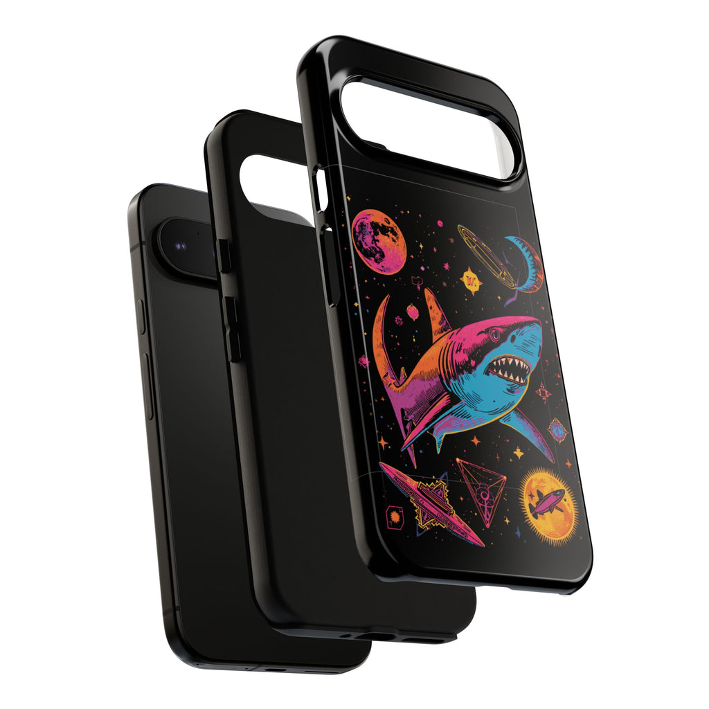 Phone Cases | Neon Space Shark Case