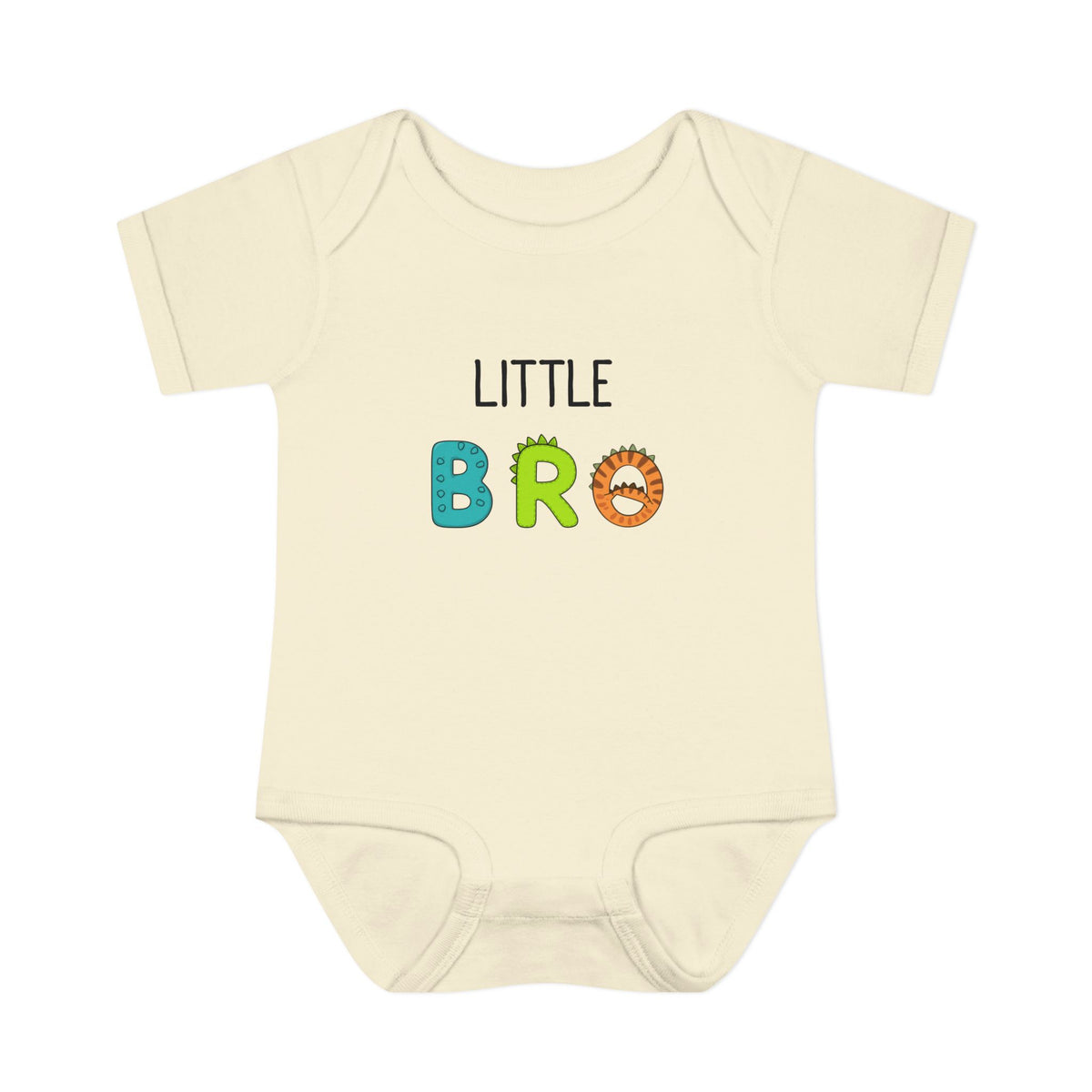 Little Bro Dino Letters Onesie