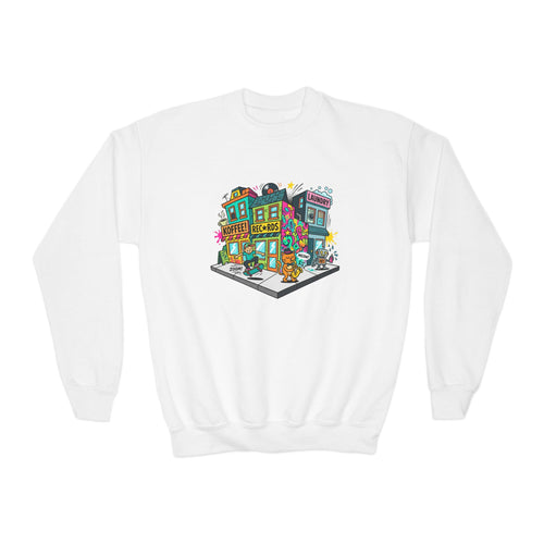 Colorful City Life Crewneck Sweatshirt