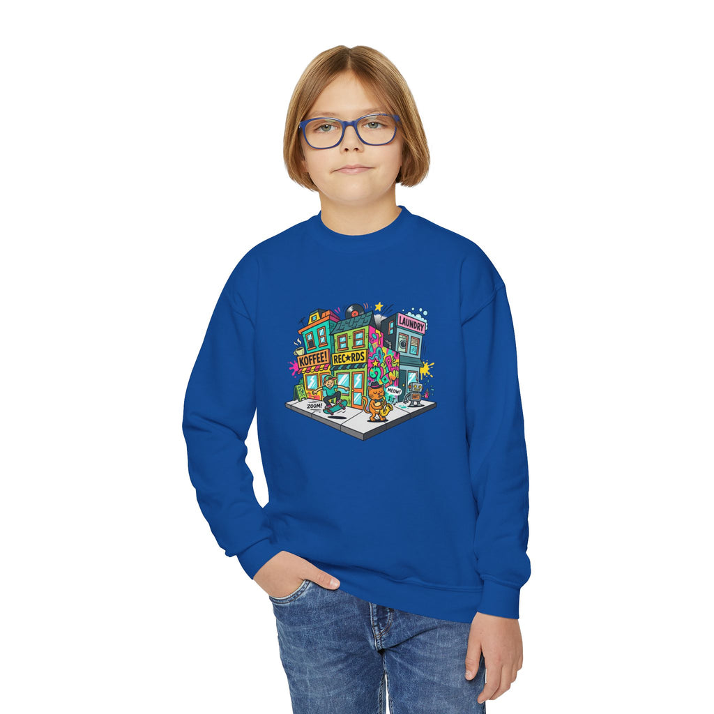 Colorful City Life Crewneck Sweatshirt