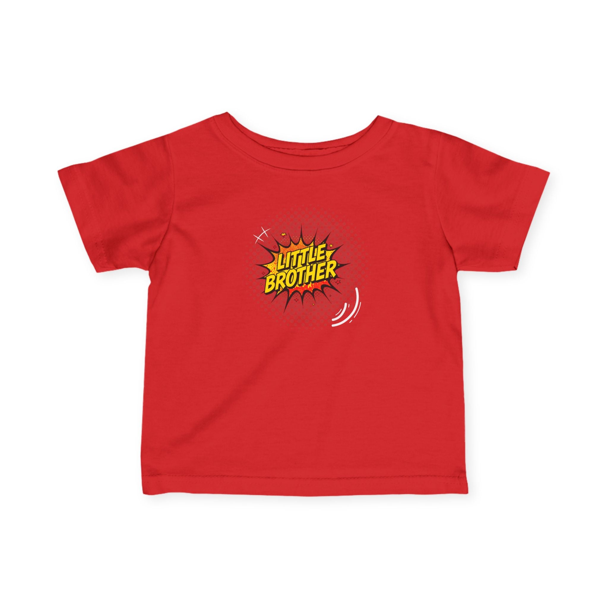T-Shirt | 'Little Brother' Comic Burst Infant Sibling Tee